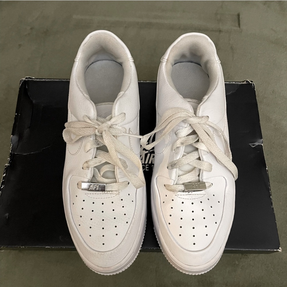 platform white nike air force